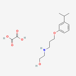 molecular formula C16H25NO6 B5206967 Oxalic acid;2-[3-(3-propan-2-ylphenoxy)propylamino]ethanol 