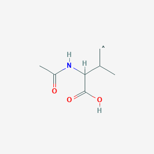 molecular formula C7H12NO3 B052072 Propyl,  3-(acetylamino)-3-carboxy-2-methyl-  (9CI) CAS No. 114285-08-4