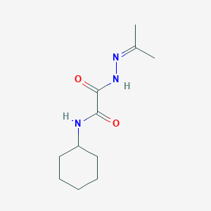 molecular formula C11H19N3O2 B5207229 N-cyclohexyl-N'-(propan-2-ylideneamino)oxamide 