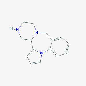 molecular formula C15H17N3 B052079 Isonoraptazepine CAS No. 122485-01-2