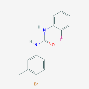molecular formula C14H12BrFN2O B5207911 N-(4-bromo-3-methylphenyl)-N'-(2-fluorophenyl)urea 