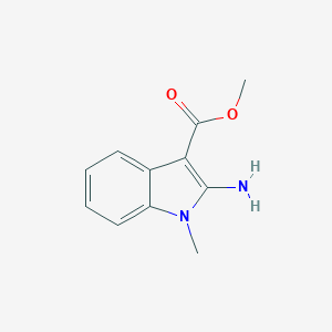 molecular formula C11H12N2O2 B052081 methyl 2-amino-1-methyl-1H-indole-3-carboxylate CAS No. 113772-15-9