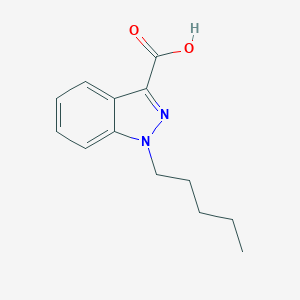 molecular formula C13H16N2O2 B052082 1-Pentyl-1H-indazole-3-carboxylic acid 