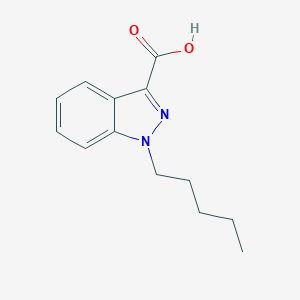 molecular formula C13H16N2O2 B052082 1-Pentyl-1H-indazole-3-carboxylic acid CAS No. 1283576-17-9