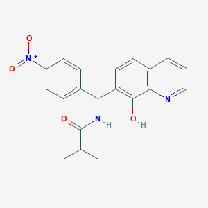 molecular formula C20H19N3O4 B5208234 N-[(8-hydroxyquinolin-7-yl)-(4-nitrophenyl)methyl]-2-methylpropanamide 
