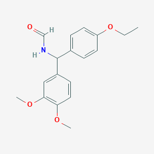 molecular formula C18H21NO4 B5208237 N-[(3,4-dimethoxyphenyl)-(4-ethoxyphenyl)methyl]formamide 