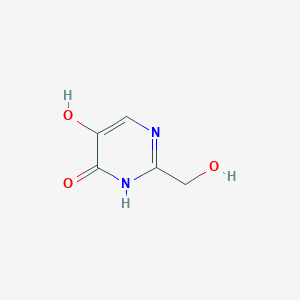 molecular formula C5H6N2O3 B052089 5-Hydroxy-2-(hydroxymethyl)pyrimidin-4(1H)-one CAS No. 120491-07-8