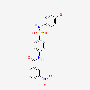 molecular formula C20H17N3O6S B5208926 N-[4-[(4-methoxyphenyl)sulfamoyl]phenyl]-3-nitrobenzamide 