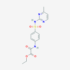 molecular formula C15H16N4O5S B5209178 Ethyl ({4-[(4-methylpyrimidin-2-YL)sulfamoyl]phenyl}carbamoyl)formate 