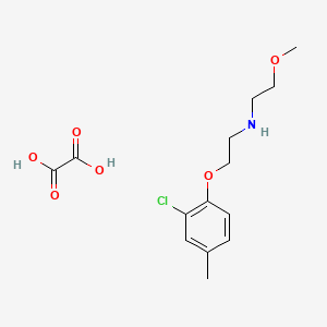 molecular formula C14H20ClNO6 B5209236 N-[2-(2-chloro-4-methylphenoxy)ethyl]-2-methoxyethanamine;oxalic acid 