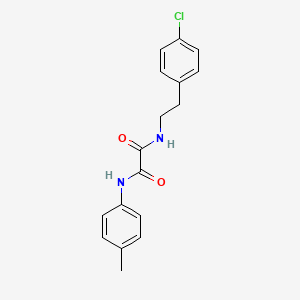 molecular formula C17H17ClN2O2 B5209279 N'-[2-(4-CHLOROPHENYL)ETHYL]-N-(4-METHYLPHENYL)ETHANEDIAMIDE 