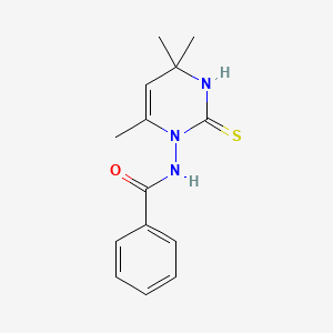 molecular formula C14H17N3OS B5209421 N-(4,4,6-Trimethyl-2-thioxo-3,4-dihydropyrimidin-1(2H)-yl)benzamide CAS No. 58553-12-1