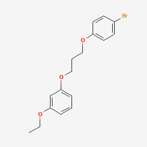molecular formula C17H19BrO3 B5209463 1-Bromo-4-[3-(3-ethoxyphenoxy)propoxy]benzene 