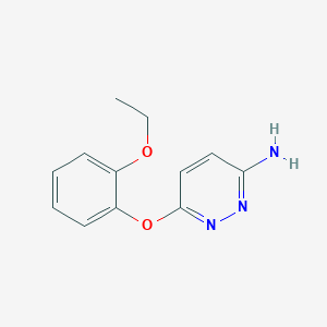 molecular formula C12H13N3O2 B052095 6-(2-Ethoxyphenoxy)pyridazin-3-amine CAS No. 121041-43-8