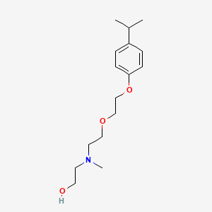 molecular formula C16H27NO3 B5209668 2-[Methyl-[2-[2-(4-propan-2-ylphenoxy)ethoxy]ethyl]amino]ethanol 
