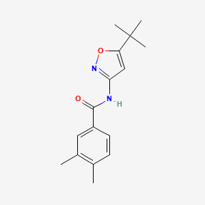molecular formula C16H20N2O2 B5210414 N-(5-tert-butyl-1,2-oxazol-3-yl)-3,4-dimethylbenzamide 