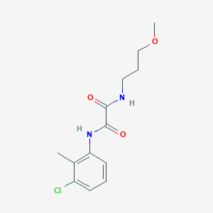 molecular formula C13H17ClN2O3 B5210560 N-(3-chloro-2-methylphenyl)-N'-(3-methoxypropyl)ethanediamide 