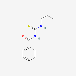 molecular formula C13H18N2OS B5210581 N-[(isobutylamino)carbonothioyl]-4-methylbenzamide 