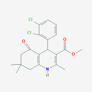 molecular formula C20H21Cl2NO3 B5210694 Methyl 4-(2,3-dichlorophenyl)-2,7,7-trimethyl-5-oxo-1,4,5,6,7,8-hexahydroquinoline-3-carboxylate 