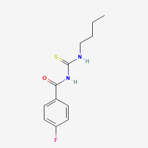 molecular formula C12H15FN2OS B5210773 N-(butylcarbamothioyl)-4-fluorobenzamide 
