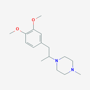 1-[2-(3,4-dimethoxyphenyl)-1-methylethyl]-4-methylpiperazine