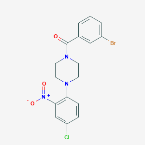 1-(3-bromobenzoyl)-4-(4-chloro-2-nitrophenyl)piperazine