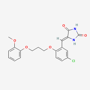 5-{5-chloro-2-[3-(2-methoxyphenoxy)propoxy]benzylidene}-2,4-imidazolidinedione