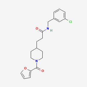 N-(3-chlorobenzyl)-3-[1-(2-furoyl)-4-piperidinyl]propanamide