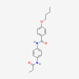 4-butoxy-N-[4-(propionylamino)phenyl]benzamide