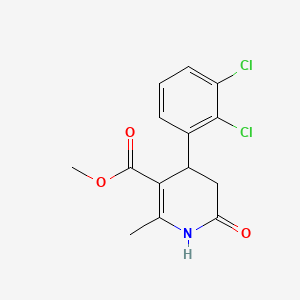 molecular formula C14H13Cl2NO3 B5210944 Methyl 4-(2,3-dichlorophenyl)-2-methyl-6-oxo-1,4,5,6-tetrahydropyridine-3-carboxylate 