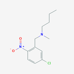 molecular formula C12H17ClN2O2 B5211026 N-[(5-chloro-2-nitrophenyl)methyl]-N-methylbutan-1-amine 