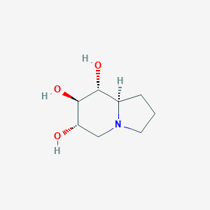 molecular formula C8H15NO3 B052111 6,7,8-Trihydroxyindolizidine CAS No. 115649-93-9