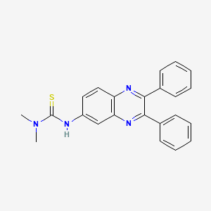 molecular formula C23H20N4S B5211123 N'-(2,3-diphenyl-6-quinoxalinyl)-N,N-dimethylthiourea 