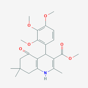 molecular formula C23H29NO6 B5211262 Methyl 2,7,7-trimethyl-5-oxo-4-(2,3,4-trimethoxyphenyl)-1,4,6,8-tetrahydroquinoline-3-carboxylate 