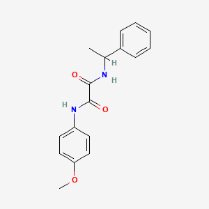 molecular formula C17H18N2O3 B5211545 N-(4-methoxyphenyl)-N'-(1-phenylethyl)oxamide 