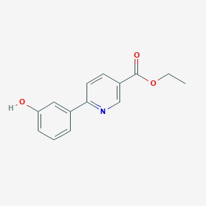 molecular formula C14H13NO3 B5211806 Ethyl 6-(3-hydroxyphenyl)pyridine-3-carboxylate 