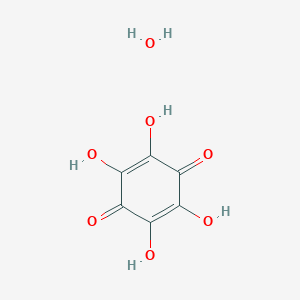 molecular formula C6H6O7 B052120 2,3,5,6-Tetrahydroxycyclohexa-2,5-diene-1,4-dione hydrate CAS No. 123334-16-7