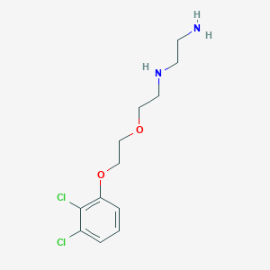 molecular formula C12H18Cl2N2O2 B5212153 N'-[2-[2-(2,3-dichlorophenoxy)ethoxy]ethyl]ethane-1,2-diamine 