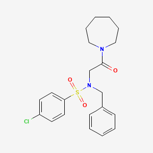 molecular formula C21H25ClN2O3S B5212918 N-[2-(Azepan-1-YL)-2-oxoethyl]-N-benzyl-4-chlorobenzene-1-sulfonamide 