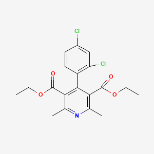 molecular formula C19H19Cl2NO4 B5213082 Diethyl 4-(2,4-dichlorophenyl)-2,6-dimethylpyridine-3,5-dicarboxylate 