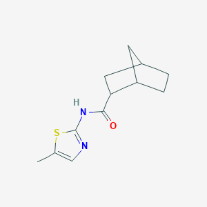 molecular formula C12H16N2OS B5213361 N-(5-methyl-1,3-thiazol-2-yl)bicyclo[2.2.1]heptane-2-carboxamide 
