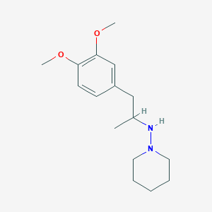 molecular formula C16H26N2O2 B5213591 N-[1-(3,4-dimethoxyphenyl)propan-2-yl]piperidin-1-amine 