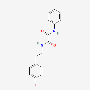 molecular formula C16H15FN2O2 B5213595 N-[2-(4-fluorophenyl)ethyl]-N'-phenyloxamide 
