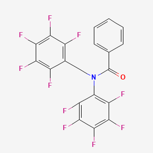 molecular formula C20H7F10NO B5213822 N-(2,3,4,5,6-pentafluorophenyl)-N-[(2,3,4,5,6-pentafluorophenyl)methyl]benzamide 