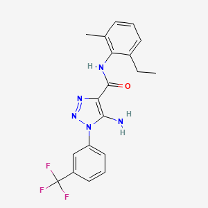 5-amino-N-(2-ethyl-6-methylphenyl)-1-[3-(trifluoromethyl)phenyl]-1H-1,2,3-triazole-4-carboxamide