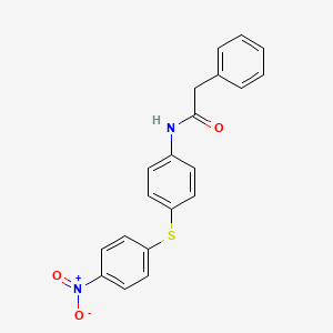 N-{4-[(4-nitrophenyl)thio]phenyl}-2-phenylacetamide