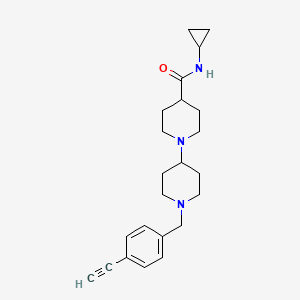 N-cyclopropyl-1'-(4-ethynylbenzyl)-1,4'-bipiperidine-4-carboxamide