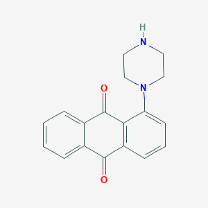 molecular formula C18H16N2O2 B5214769 1-Piperazin-1-yl-anthraquinone 