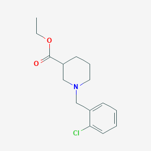 molecular formula C15H20ClNO2 B5214878 Ethyl 1-(2-chlorobenzyl)piperidine-3-carboxylate 