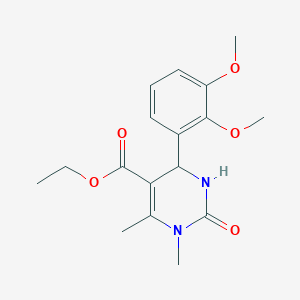 molecular formula C17H22N2O5 B5215121 Ethyl 4-(2,3-dimethoxyphenyl)-1,6-dimethyl-2-oxo-1,2,3,4-tetrahydropyrimidine-5-carboxylate CAS No. 219814-76-3